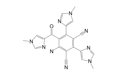 4-AMINO-2,6-BIS-(1-METHYL-1H-IMIDAZOL-4-YL)-5-(1-METHYL-1H-IMIDAZOL-4-CARBONYL)-ISOPHTHALONITRILE
