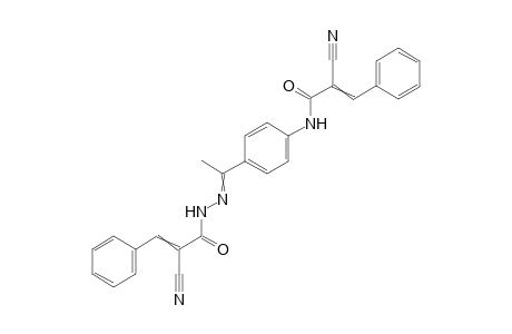 2-Cyano-N-(4-{1-[(2-cyano-3-phenyl-acryloyl)-hydrazono]-ethyl}-phenyl)-3-phenylacrylamide