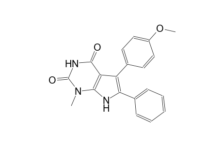1H-pyrrolo[2,3-d]pyrimidine-2,4(3H,7H)-dione, 5-(4-methoxyphenyl)-1-methyl-6-phenyl-