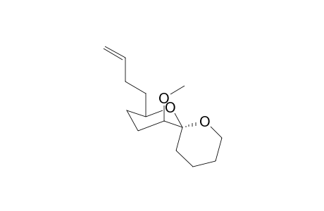 (1S)-6-Allyl-1,3,4,6-tetradeoxy-2-O-methyl-D-erythro-hexopyranose-1-spiro-2'-tetrahydropyran