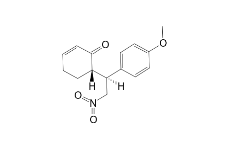 (1S,6S)-6-[1'-(4"-Methoxyphenyl)-2'-nitroethyl]cyclohex-2-enone