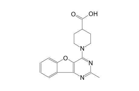 1-(2-methyl[1]benzofuro[3,2-d]pyrimidin-4-yl)-4-piperidinecarboxylic acid