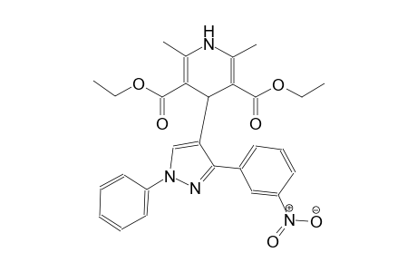 3,5-pyridinedicarboxylic acid, 1,4-dihydro-2,6-dimethyl-4-[3-(3-nitrophenyl)-1-phenyl-1H-pyrazol-4-yl]-, diethyl ester
