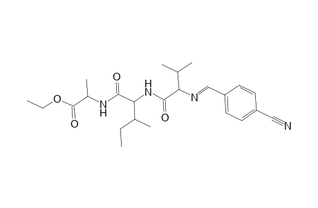 L-Alanine, N-[N-[N-[(4-cyanophenyl)methylene]-L-valyl]-L-isoleucyl]-, ethyl ester