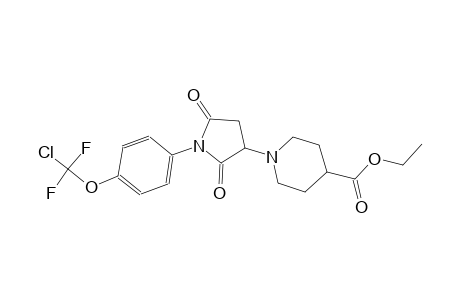 1-[1-[4-[chloro(difluoro)methoxy]phenyl]-2,5-diketo-pyrrolidin-3-yl]isonipecotic acid ethyl ester