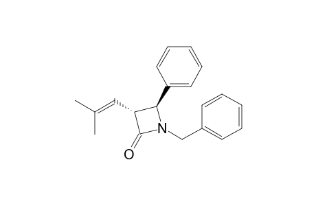 trans-1-Benzyl-4-phenyl-3-(2-methylpropenyl)azetidin-2-one