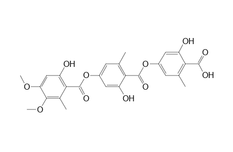 Benzoic acid, 2-hydroxy-4-[(6-hydroxy-3,4-dimethoxy-2-methylbenzoyl)oxy]-6-methyl-, 4-carboxy-3-hydroxy-5-methylphenyl ester