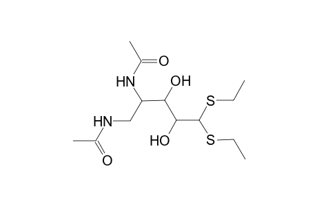 Xylose, 4,5-diacetamido-4,5-dideoxy-, diethyl mercaptal, L-