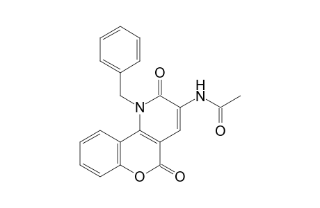 N-(1-benzyl-2,5-diketo-chromeno[4,3-b]pyridin-3-yl)acetamide