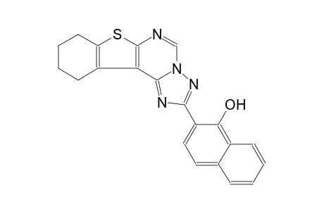 2-(8,9,10,11-tetrahydro[1]benzothieno[3,2-e][1,2,4]triazolo[1,5-c]pyrimidin-2-yl)-1-naphthol