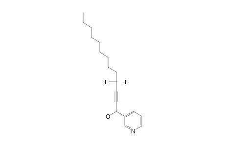 (+/-)-4,4-DIFLUORO-1-(PYRIDINE-3-YL)-TRIDEC-2-YN-1-OL