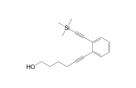 6-[2-(2-trimethylsilylethynyl)phenyl]-5-hexyn-1-ol