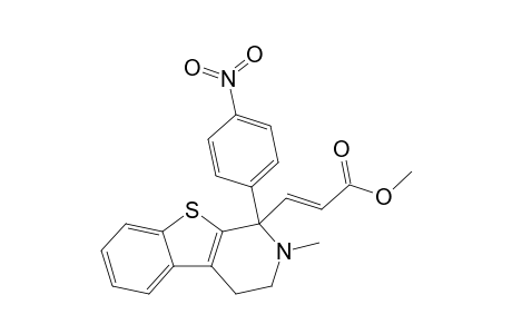 Methyl (2E)-3-[2-methyl-1-(4-nitrophenyl)-1,2,3,4-tetrahydro[1]benzothieno[2,3-c]pyridine-1-yl]acrylate