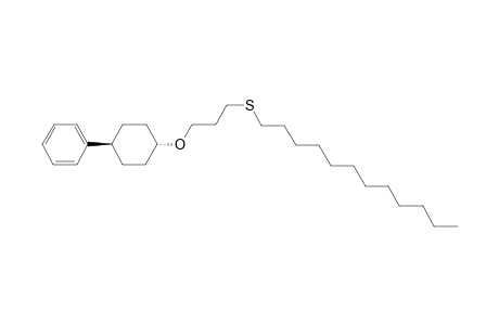 3-Dodecylsulfanylpropyl trans-4-phenylcyclohexyl ether