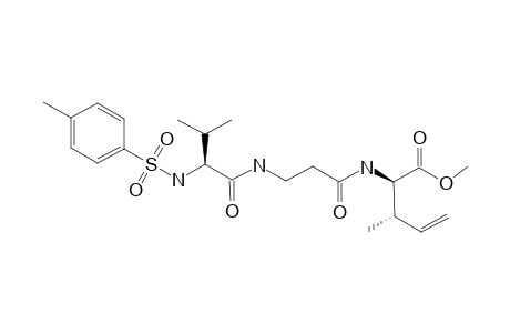 (2R,3S)-3-methyl-2-[3-[[(2S)-3-methyl-2-[(4-methylphenyl)sulfonylamino]butanoyl]amino]propanoylamino]pent-4-enoic acid methyl ester