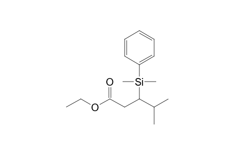 3-[dimethyl(phenyl)silyl]-4-methyl-valeric acid ethyl ester