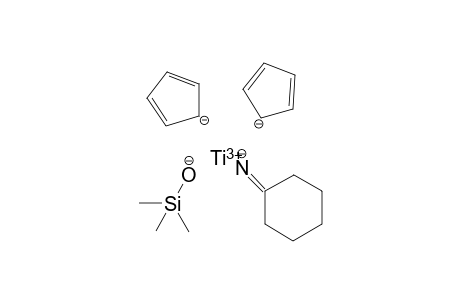 monotitanium(III) mono(cyclohexylideneamide) dicyclopenta-2,4-dien-1-ide mono(trimethylsilanolate)