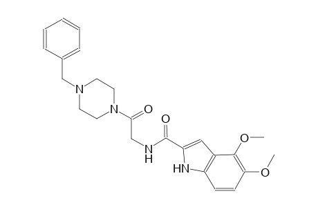 1H-indole-2-carboxamide, 4,5-dimethoxy-N-[2-oxo-2-[4-(phenylmethyl)-1-piperazinyl]ethyl]-