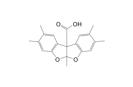 5a,10b-dihydro-2,3,5a,8,9-pentamethylbenzofuro[2,3-b]benzofuran-10b-carboxylic acid