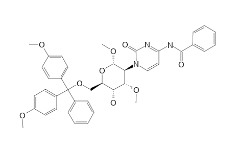6'-O-DIMETHOXYTRITYL-1',3'-DI-O-METHYL-2'-DEOXY-2'-(N(6)-BENZOYLCYTOSIN-L-YL)-D-ALTROPYRANOSIDE