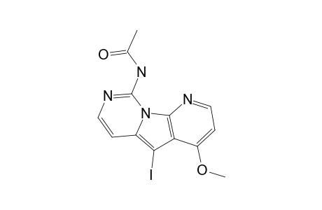 9-ACETYLAMINO-5-IODO-4-METHOXYPYRIDO-[3',2':4,5]-PYRROLO-[1,2-C]-PYRIMIDINE