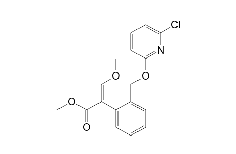 Benzeneacetic acid, 2-[[(6-chloro-2-pyridinyl)oxy]methyl]-alpha-(methoxymethylene)-, methyl ester