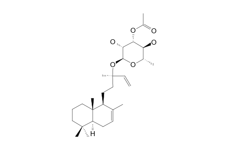 LABDA-7,14-DIEN-13(R)-OL-3-O-ACETYL-ALPHA-L-RHAMNOPYRANOSIDE