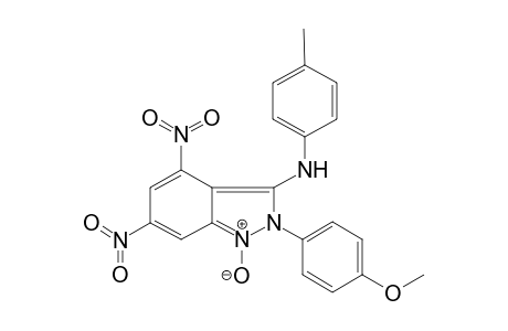2-(4-Methoxyphenyl)-N-(4-methylphenyl)-4,6-dinitro-2H-indazol-3-amine 1-oxide