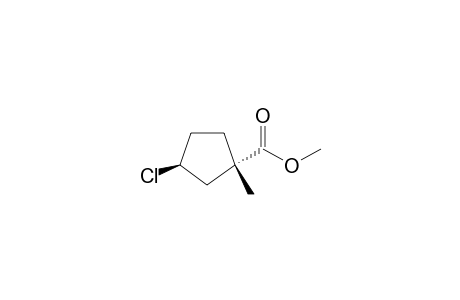 (1S,3S)-3-chloro-1-methyl-cyclopentane-1-carboxylic acid methyl ester