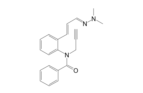 (E)-3-[2-(N-Benzoyl-N-prop-2-ynylamino)phenyl]propanal N,N-dimethylhydrazone