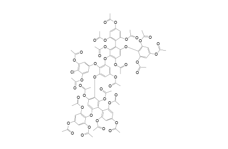 #3;CHLORO-BISFUCOPHLORETHOL-A-NONADECA-ACETATE;4,3',5'-TRIACETOXY-2,6-BIS-[2,6-DIACETOXY-3-(2,4,6-TRIACETOXYPHENYL)-4-(2,4,6-TRIACETOXYPHENOXY)-PHENOXY]-4'-CHL