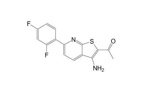 ethanone, 1-[3-amino-6-(2,4-difluorophenyl)thieno[2,3-b]pyridin-2-yl]-