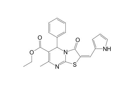 5H-Thiazolo[3,2-a]pyrimidine-6-carboxylic acid, 7-methyl-3-oxo-5-phenyl-2-(1H-pyrrol-2-ylmethylene)-2,3-dihydro-, ethyl ester