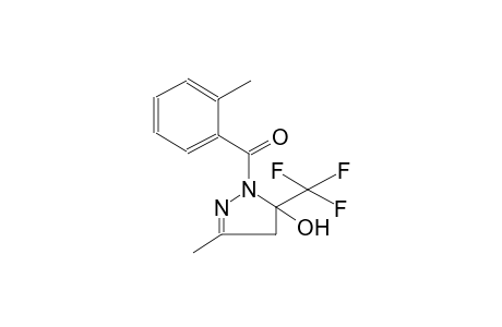 1H-pyrazol-5-ol, 4,5-dihydro-3-methyl-1-(2-methylbenzoyl)-5-(trifluoromethyl)-