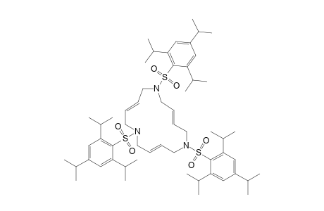 (E,E,E)-1,6,11-Tris[(2,4,6-triisopropylphenyl)sulfonyl]-1,6,11-triazacyclopentadeca-3,8,13-triene