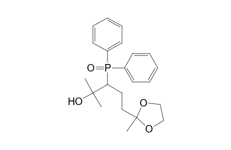 1,3-Dioxolane-2-butanol, .beta.-(diphenylphosphinyl)-.alpha.,.alpha.,2-trimethyl-