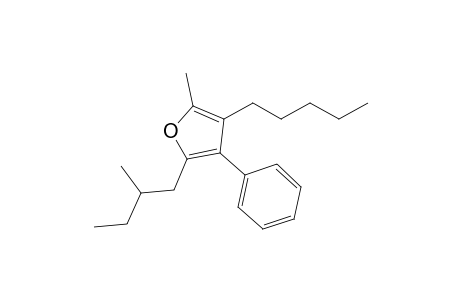 2-(2'-Methylbutyl)-3-phenyl-4-pentyl-5-methylfuran