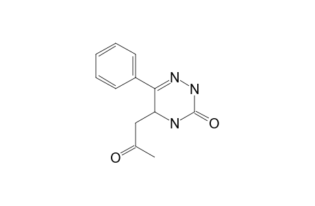 5-(2-oxopropyl)-6-phenyl-4,5-dihydro-2H-1,2,4-triazin-3-one