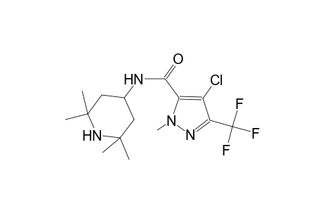 4-chloro-1-methyl-N-(2,2,6,6-tetramethyl-4-piperidinyl)-3-(trifluoromethyl)-1H-pyrazole-5-carboxamide