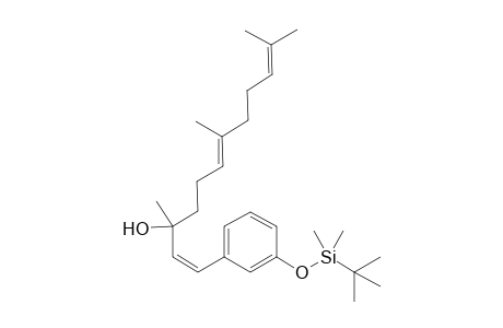 (Z,E)-1-(3'-tert-Butyldimethylsilyloxyphenyl)-3,7,11-trimethyldodeca-1,6,10-trien-1-yl-3-ol