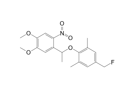 2-[1-(4,5-dimethoxy-2-nitro-phenyl)ethoxy]-5-(fluoranylmethyl)-1,3-dimethyl-benzene