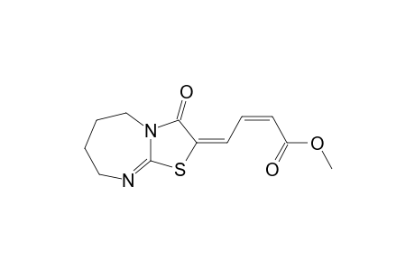 2-Butenoic acid, 4-(5,6,7,8-tetrahydro-3-oxothiazolo[3,2-a][1,3]diazepin-2(3H)-ylidene)-, methyl ester, (Z,E)-