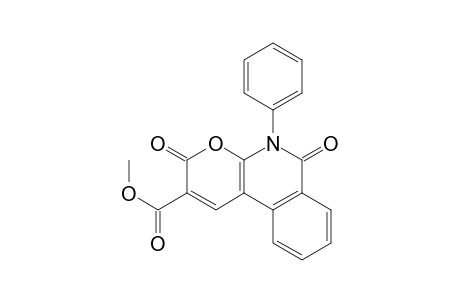 3,6-Diketo-5-phenyl-pyran[2,3-c]isoquinoline-2-carboxylic acid methyl ester
