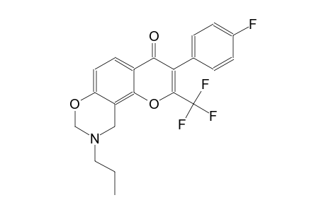 4H,8H-pyrano[2,3-f][1,3]benzoxazin-4-one, 3-(4-fluorophenyl)-9,10-dihydro-9-propyl-2-(trifluoromethyl)-