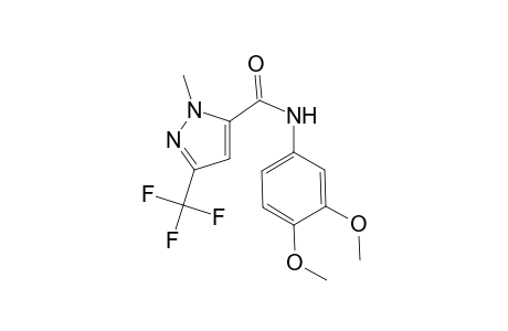1H-Pyrazole-5-carboxamide, N-(3,4-dimethoxyphenyl)-1-methyl-3-(trifluoromethyl)-