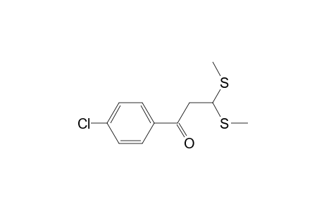 1-Propanone, 1-(4-chlorophenyl)-3,3-bis(methylthio)-