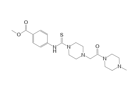 benzoic acid, 4-[[[4-[2-(4-methyl-1-piperazinyl)-2-oxoethyl]-1-piperazinyl]carbonothioyl]amino]-, methyl ester
