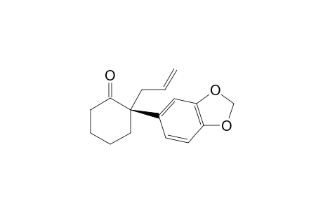 (S)-2-allyl-2-(benzo[d][1,3]dioxol-5-yl)cyclohexan-1-one