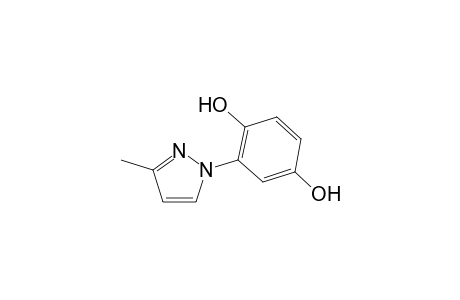 2-(3-Methyl-1-pyrazolyl)-1,4-dihydroxybenzene