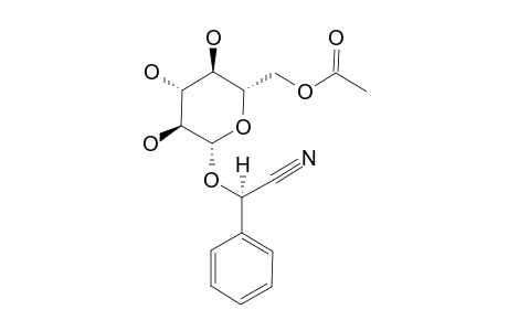 PEREGRINUMCIN-A;(2R)-BETA-D-(6-O-ACETYL)-GLUCOPYRANOSYL-2-PHENYLACETONITRILE